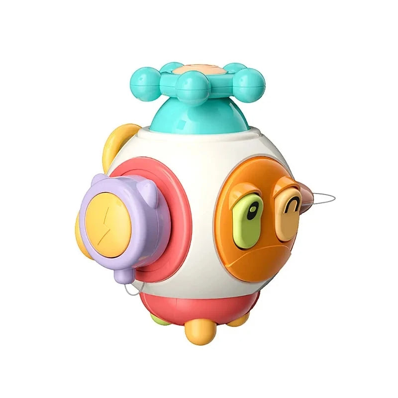 Cube d'activite bebe sensoriel evolutif robinet