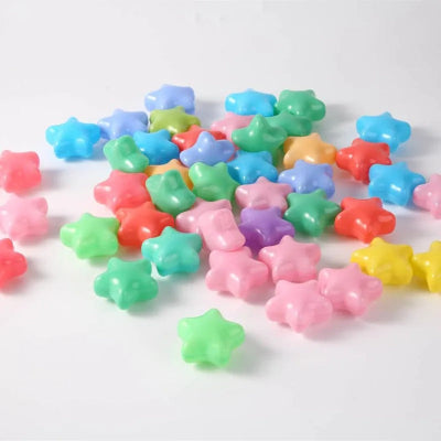 Balles pour piscine, Variante Etoiles coloré Ø6.2cm