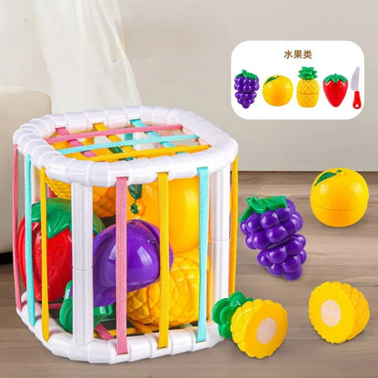 Cube d'activité pour tout petits cube arc en ciel