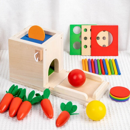 Cube d'activité bébé - Kit de jouets de tri sensoriel