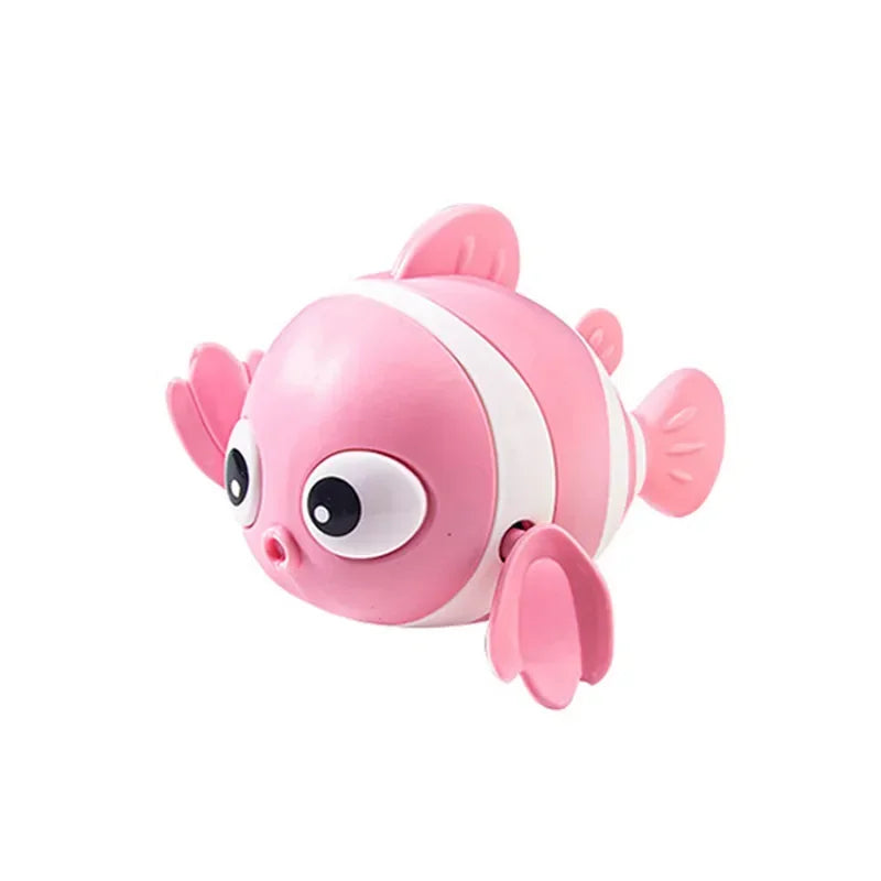 Jouet baignoire bébé poisson nageur rose