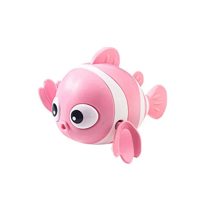 Jouet baignoire bébé poisson nageur rose