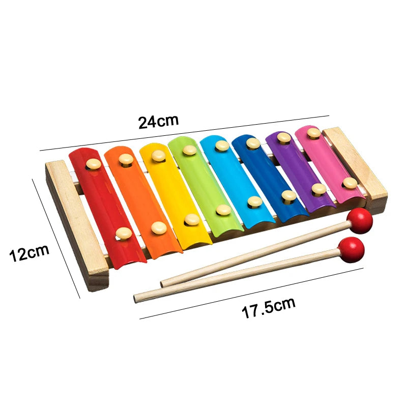 Jouet bébé bois xylophone