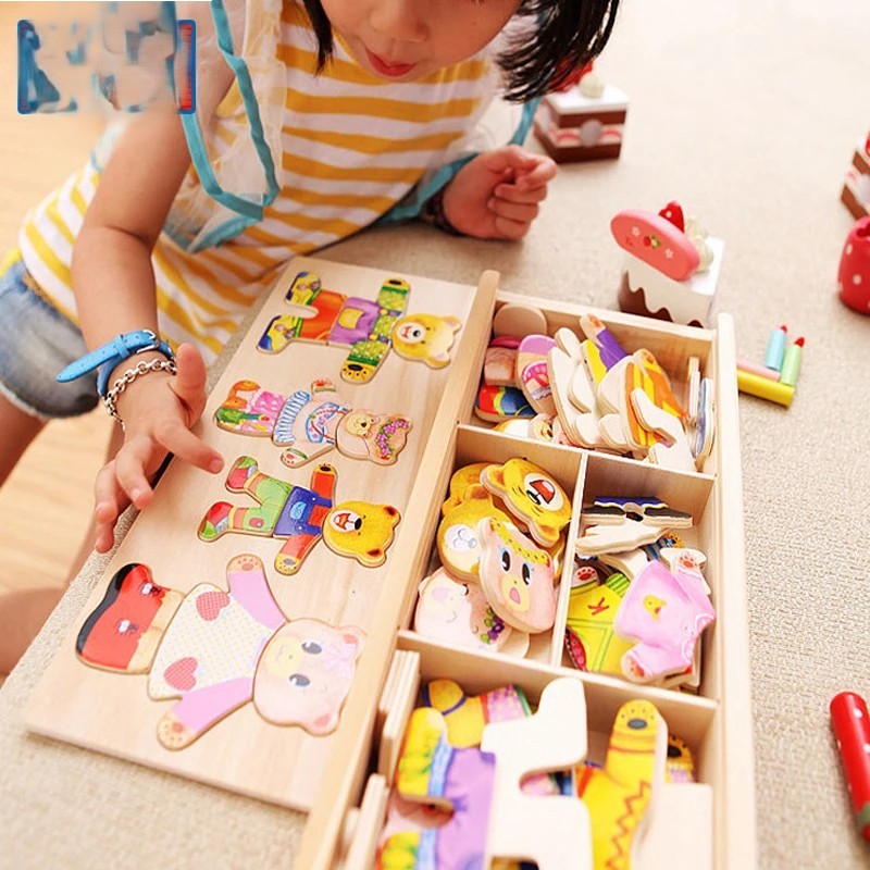 Puzzle en bois créativité en jouant