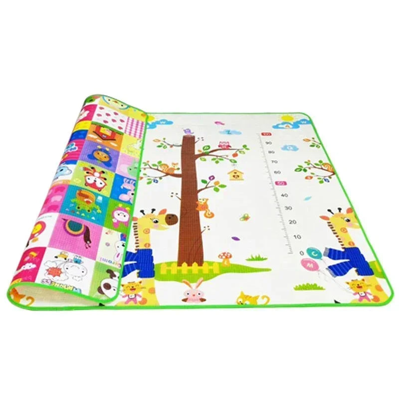 Tapis de motricité bébé: Tapis d'éveil pliable- Girafe