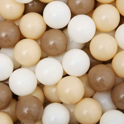 Balles piscine a balle mix café, beige crème