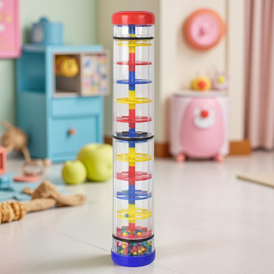 Baton de pluie pour bébé de 30 cm dans un décor pour tout petits.