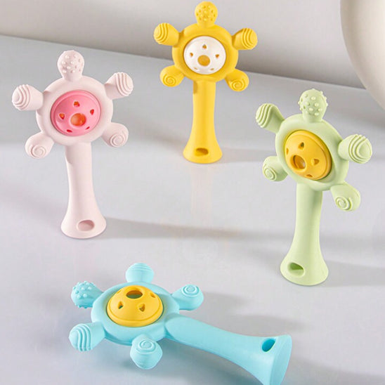 Hochet bebe, jouets d'éveil en silicone 