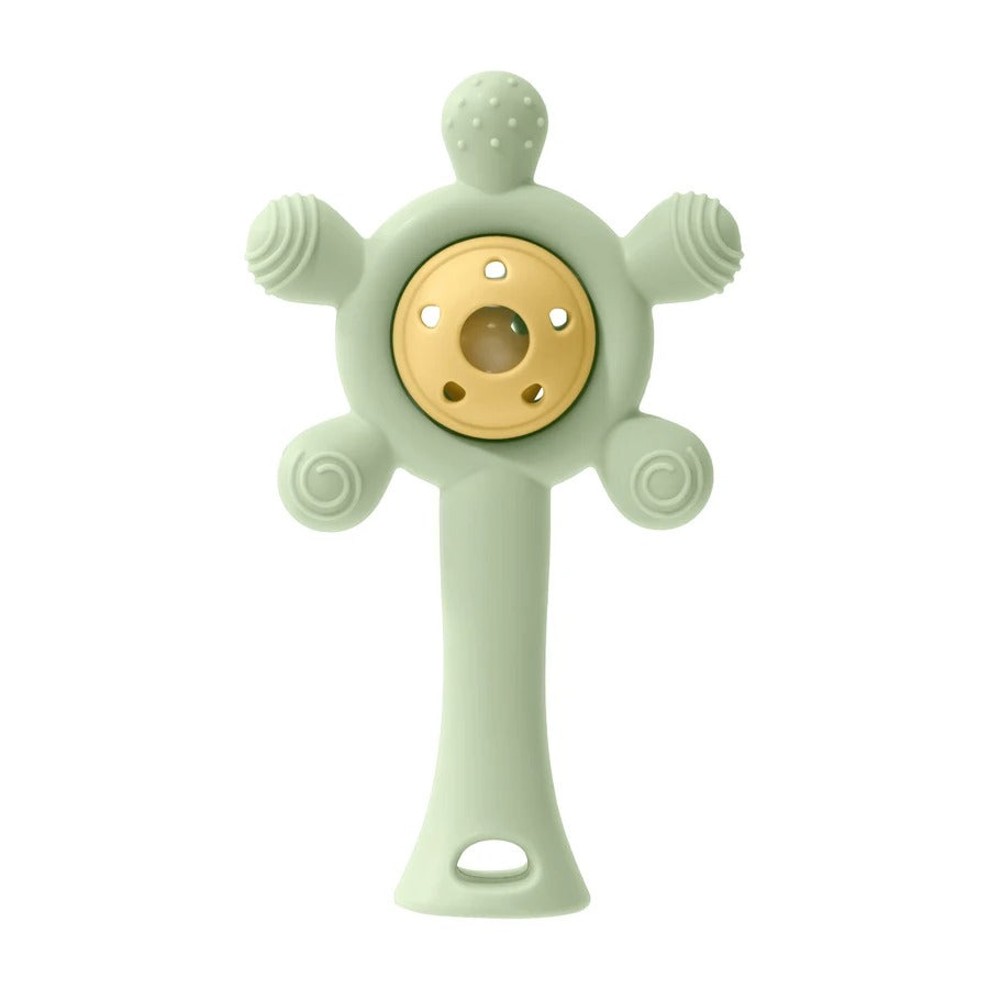 Hochet bebe variante vert-jaune