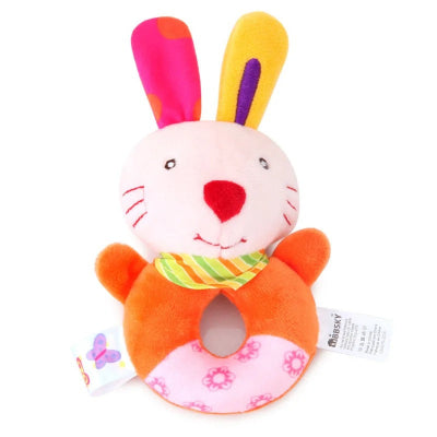 Hochet bebe visuel lapin aux couleurs éblouissantes.