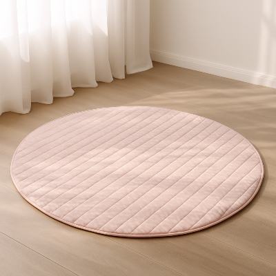 mousse tapis bebe variante rose
