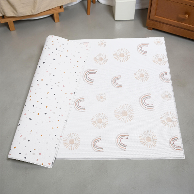 Mousse tapis bebe impression double face.