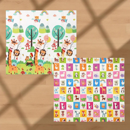 Variande Girafe-Monde animal double face de mousse tapis bebe