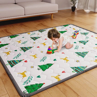 Bébé passe des heures en position à genoux sur sa mousse tapis bebe doux et matelassé