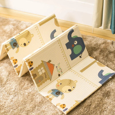 Mousse tapis bebe  structure douce et flexible qui se déplie facilement