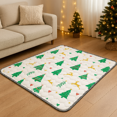 Mousse tapis bebe visuel sapin de noël
