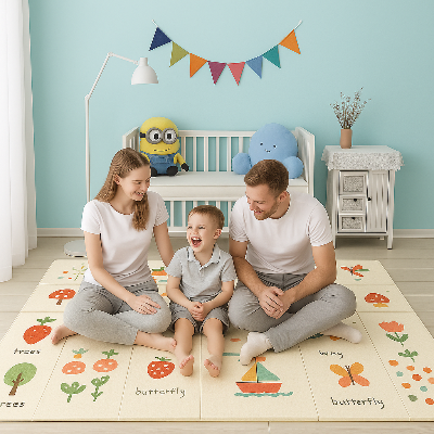 Mousse tapis bebe parfait pour des activités en famille et accompagner dans l'éveil