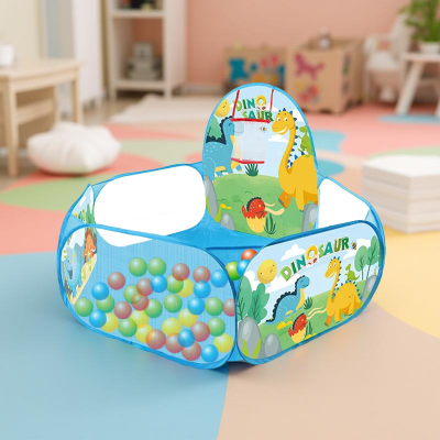 Pscine a balle bebe Dinausore  variante bleu