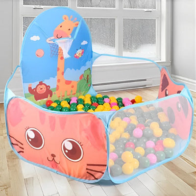 Piscine a balle bebe representation dans le decor interieur