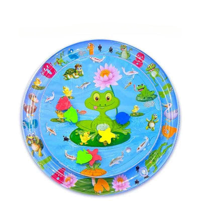 Tapis d'eau bébé de 60 cm de diamètre et de couleur Bleu